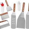 Balacoo 5pcs Grill Rack Cleaner BBQ Accessories Tools BBQ Brush Long Handle Stainless Steel Pp Material for Easy Cleaning 4