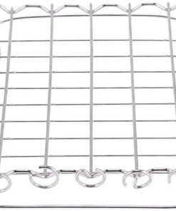 Skewer Stand Air Fryer Accessories Grill for Home Kitchen Dehydrator Rack (Color : Silver, Size : 21.5x21x4.5cm) (Silver 21.5x21x4.5cm)
