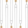 Fried Basket,SnackContainer,SnackHolder,Universal Grill BasketChip Basket Stainless Steel French Fries Deep Frying Fryer Basket Square Food Cooking Tool Kitchen Cooking Tools (Color : Silver) 4