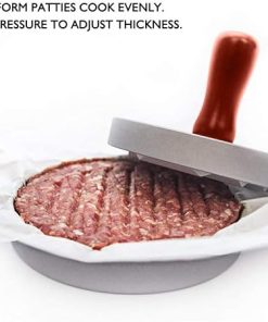 2 Sets Non-Stick Burger Press Set, with Detachable Handle Round Shape Hamburger Maker, Aluminum Burger Mould Press, for Making Burgers Barbecue Kitchen Supplies 2