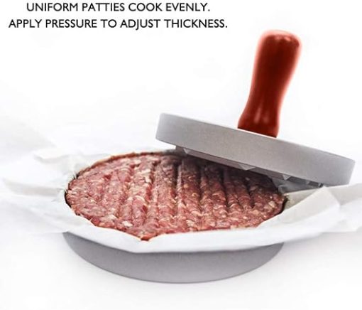 2 Sets Non-Stick Burger Press Set, with Detachable Handle Round Shape Hamburger Maker, Aluminum Burger Mould Press, for Making Burgers Barbecue Kitchen Supplies - Image 2