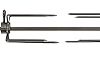 Fdit FD609C Aluminum Adjustable Speed Barbecue Grill Oven 3-12V DC Motor BBQ 5.7×2.4 inches Tool Accessory for Camping Kitchen Use (US) 3