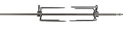 OneGrill 3WSS48B Stainless Steel Grill Rotisserie Kit (Compatible with Weber 300 Series 3 Burner Genesis/Genesis II/Spirit/Spirit II) W/Matte Black Cordless Motor