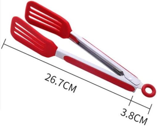 Catering tongs Anti-slip Silicone Bread Food Tongs, Baking Heat-proof Tongs, Pastry Tongs, Barbecue Tongs, Cooking Tools, Kitchen Utensils - Image 2