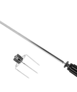 BESPORTBLE 3 Sets Stainless Steel Grill Spit Fork for Roasting Chicken Easy to Use Home Bbq Kitchen Tool 2