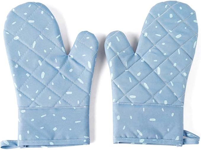 Microwave Glove BBQ Oven Baking Hot Pot Mitts Cooking Heat Resistant Kitchen Mittens(Blue) Microwave Glove BBQ Oven Baking Hot Pot Mitts Cooking Heat Resistant Kitchen Mittens(Blue)