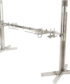 Outdoor Barbecue Rack, Chicken Wings and Thighs Rack For Grill Smoker Oven Five Gears Height Adjust 88.18 lbs U-Shaped Hook Barbecue Outdoor Barbecue Tools