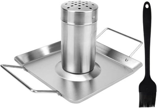 Stainless Steel Roast Pan Barbecue Roasting Nonstick Grilled Holder Detachable Bbq Tool Beer Roast