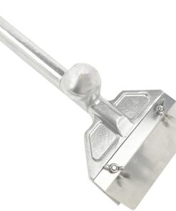 HANABASS Heavy Duty Stainless Steel Skillet Griddle Scraper Tool Long Handle for Easy Cleaning