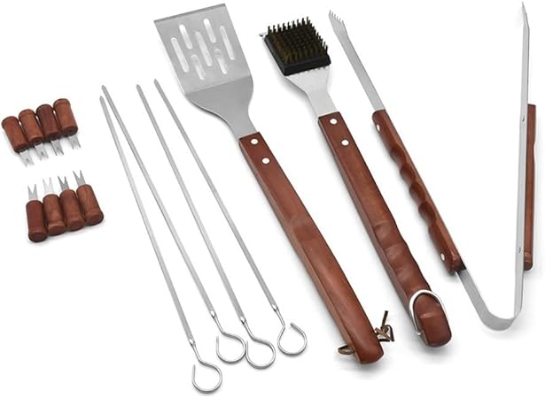 BBQ BBQ BBQ Tool Set Rubber Box BBQ Combination Set 2 BBQ BBQ BBQ Tool Set Rubber Box BBQ Combination Set - Image 2