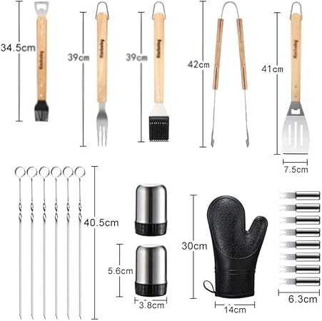 MaGiLL BBQ Tools Set BBQ Accessories String Pliers Shovel Brush Gloves Outdoor BBQ Utensils 2 MaGiLL BBQ Tools Set BBQ Accessories String Pliers Shovel Brush Gloves Outdoor BBQ Utensils - Image 2