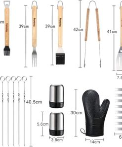 BBQ Tools Set BBQ Accessories String Pliers Shovel Brush Gloves Outdoor BBQ Utensils 2