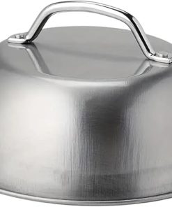 Stainless Steel Basting Cover 9inch Stainless Steel Oven Squeegee Cover Barbecue Tools Accessory for Outdoor Camping Picnics for Use in Flat Top Grill