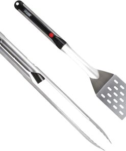 Grill Light Grill Spatula & Tongs Grilling Set | Restaurant Grade Stainless Steel | Super Bright LED Light to Grill in Dark | Waterproof & Dishwasher Safe | Camping Barbecue Grilling Tongs Spatula