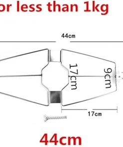 BBQ Stainless Steel Chicken Roast Duck Clip Hook Board Shelf Beer Oven Grill BBQ Barbecue Net Cured Duck Burning Tool BBQ Skewers Accessories(44cm) 2