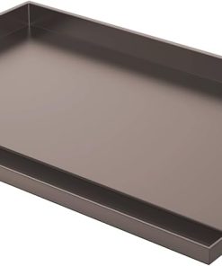 Utheer Cast Iron Griddle for Gas Grill, 25" x16" Flat Top for Outdoor Grill Rectangular Plate with Removable Handles for Charcoal Camping, Tailgating, and Parties