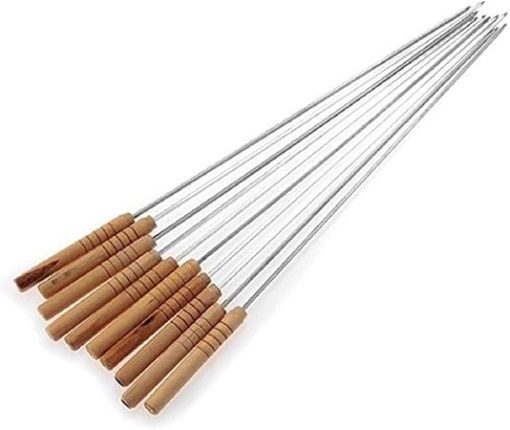 Profession BBQ Barbecue Skewers Roasting Needle Roasting Tools Reusable Skewers Stick for Outdoor Picnic Skewer BBQ Accessories for Outdoor and Indoor