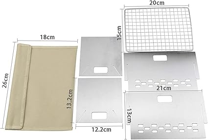 BBQ Grill Outdoor Charcoal grills Mini Folding Stainless Steel Barbecue Grill Outdoor Camping Portable BBQ Oven Household Kitchen Cooking Gadget Accessories 2 BBQ Grill Outdoor Charcoal grills Mini Folding Stainless Steel Barbecue Grill Outdoor Camping Portable BBQ Oven Household Kitchen Cooking Gadget Accessories - Image 2