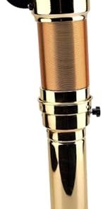 Extendable Barbecue Exhaust Pipe BBQ Chimney Accessories Easy Installation Roast Meat Shop Commercial Use Flexible 71-220cm, Gold