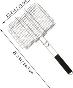 1pc Folding Rack Portable Barbecue Tool for Outdoor Cooking Camping and Picnics Grill Mesh for Fish and Chicken Roasting 2