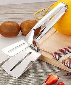 Spatula 1pc Stainless Fried Steak Shovel Barbecue Tongs Fish Shovel BBQ Clamp Utensils Spatula 2