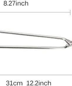 Cooking Tongs Convenient BBQ Tools Stainless Steel Scissors Type Grilled Food Clip Barbecue Accessories Portable Tongs Outdoor Gadget Tongs 2