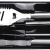 BBQ Tongs, BBQ Food Tong Kitchen Tongs Utensil Cooking Tong Clip Clamp Accessories Salad Serving BBQ Tools Accessories(Blue) 4