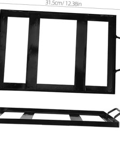BESPORTBLE 2pcs Stable Performance Salt Plate Rack Restaurant Salt Plate Holder BBQ Supply Cooking Tool 2