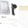 Totority BBQ Tools Kit Grill Accessories Squirrel Cage Blower Fan Stainless Steel Grill Sticks Outdoor Barbecue Tools Set