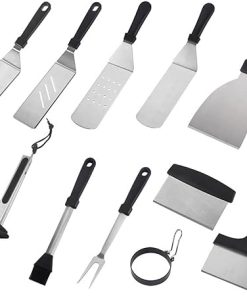 Outdoor BBQ Grill Tools Set BBQ Grilling Tools Spatulas Set Griddle Grill Spatula Sets