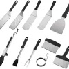 MaGiLL 17 Pcs BBQ Grill Tools Set Portable Stainless Steel Griddle Accessories Kit Griddle Set for Outdoor,Camping,Backyard 4