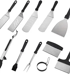 MaGiLL Outdoor BBQ Grill BBQ Tools Set Stainless Steel Grilling Tools Grill Accessories Set