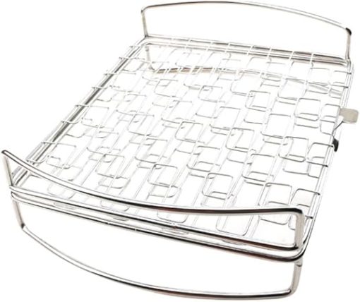 JSEIAJB Bbq Tool Grilling Basket Basting Meat Mat Easy Clean Stainless Steel Vegetables Outdoor Portable