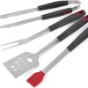 18pcs Extra Thick Stainless Steel Grill Tool Set for Men, Heavy Duty Grilling Accessories Kit for Backyard, BBQ Utensils Gift Set with Spatula 4