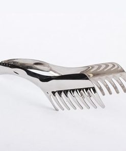 Cooking Tongs 1pc Kitchen Supplies Stainless Steel Comb Food Clip Cake Clip Food Grill Clip Baking Accessories BBQ Tools Tongs 2