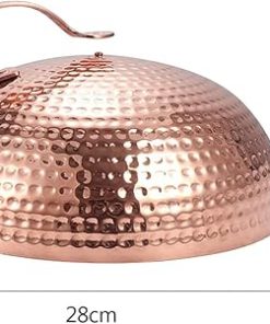 Teppanyaki lid cover for melting cheese on hamburgers and pizza,-C||28 * 12cm 2