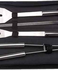 BBQ Grill Accessories Grilling Tools Set, 7PCS Stainless Steel BBQ Accessories with Carry Bag, Barbecue Utensils Set