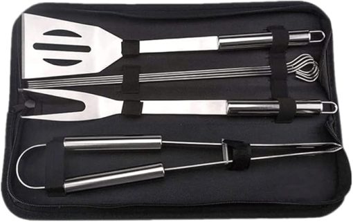 BBQ Grill Accessories Grilling Tools Set, 7PCS Stainless Steel BBQ Accessories with Carry Bag, Barbecue Utensils Set