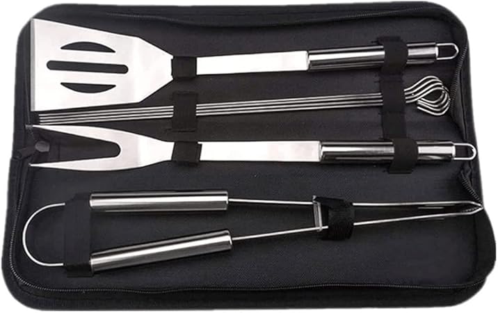 BBQ Grill Accessories Grilling Tools Set, 7PCS Stainless Steel BBQ Accessories with Carry Bag, Barbecue Utensils Set BBQ Grill Accessories Grilling Tools Set, 7PCS Stainless Steel BBQ Accessories with Carry Bag, Barbecue Utensils Set