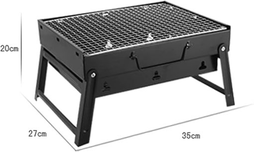 BBQ Grill Outdoor Charcoal grills Portable BBQ Grills Patio Barbecue Charcoal Grill Stove Stainless Steel Outdoor Camping Picnic Barbecue BBQ Accessories Tools - Image 2