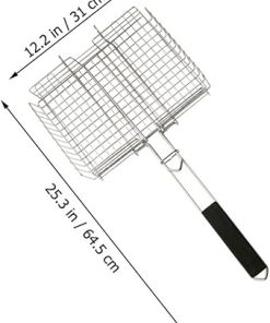 POPETPOP 1Pc Folding Barbecue Grill Rack Portable Bbq Tool for Outdoor Cooking for Fish and Meat Grilling at Picnics and Camping 2