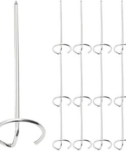 12 Pcs Stainless Steel Skewers for Air Fryer BBQ Grilling Meat Kebab Vertical Barbecue Tools Kitchen Accessories 2