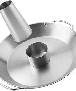 Happyyami Easy to Use Stainless Steel Grilled Chicken Stand Roaster Tool for Roast Chicken