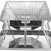 OUSIKA DOUBA 1Set Barbecue Grilling Baking Cooking Pans Non-Stick Chicken Roaster Rack with Bowl BBQ Accessories Tools Barbecue 4