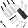 BBQ Rib Skinner Premium, Rib Prep Pro, Rib Membrane Removal Tool, The Ultimate Ribs Prep Tool for BBQ Enthusiasts, Kitchen Grill Gadget for Ribs Prep, Professional Accessories for Enthusiast, Chef(3pc 4