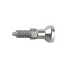 Kipp 03089-001004AK Stainless Steel Indexing Plunger, Natural Finish, Pull Knob, A Style, Locking Pin Hardened, Inch, 5/16-24" Thread, 43 mm Length