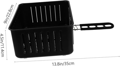 VICASKY Frying Basket Tool Kitchen Fryer Accessory Square Food Fryer Basket Easy Clean and Maintain - Image 2