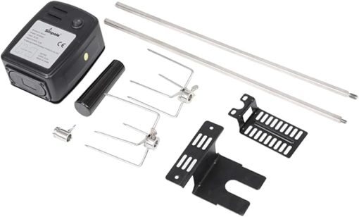 BESPORTBLE Barbecue Grill Electric Rotisserie Cooking Grid BBQ Tool Portable Easy Assembly Camping