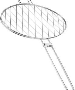 Totority Bbq Tools Set Stainless Steel Grilled Fish Tongs Fish Grill Rack for Outdoor Cooking