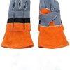 Outdoor Camping Flame-retardant Insulated Cowhide Barbecue Protective Gloves Bbq Tool Gloves Accessories